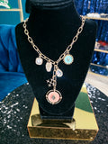 Peach Toggle Charm Necklace