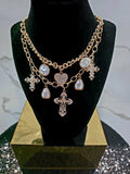Charms of Charms Cross Necklace