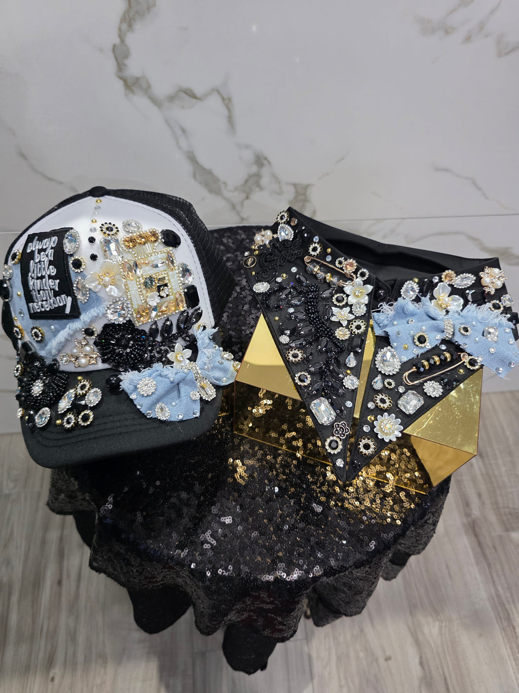 Custom Junkie Collar/Removable "But God" Brooch Collar