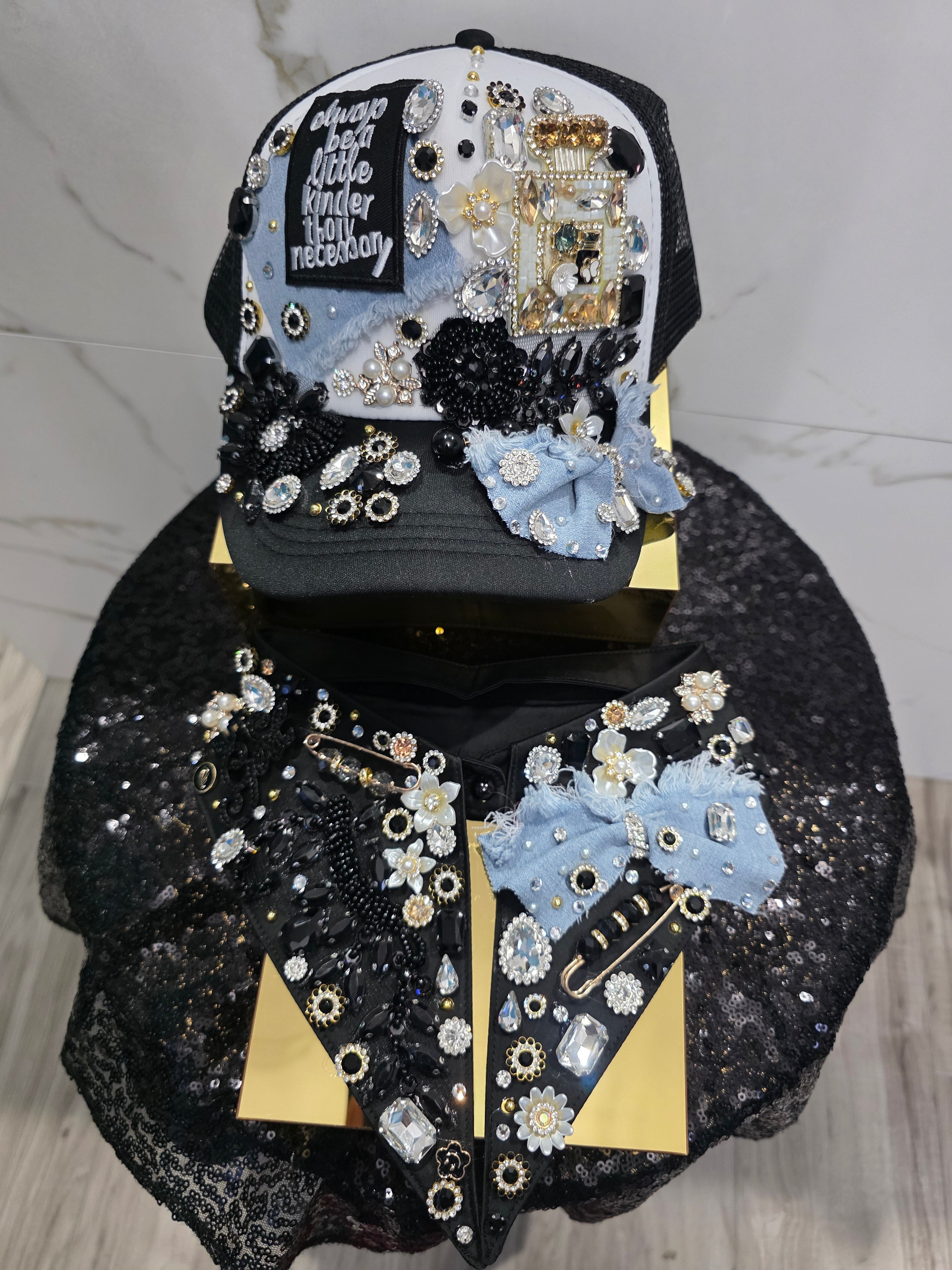 Custom Junkie Collar/Removable "But God" Brooch Collar