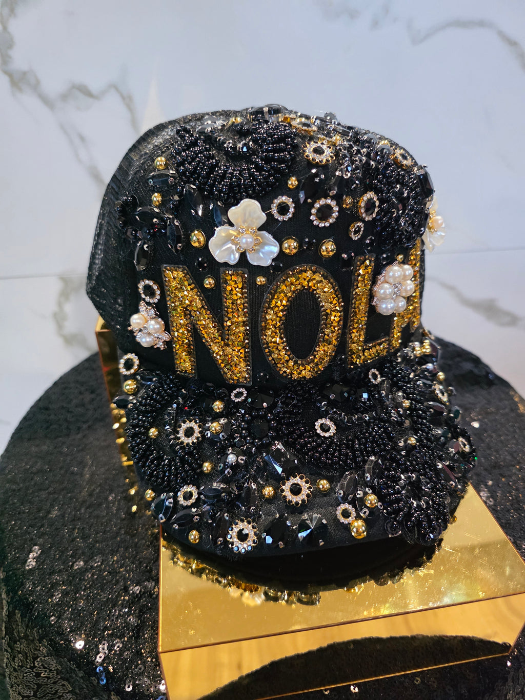 N.O.L.A. Junkie Custom Cap💛🖤