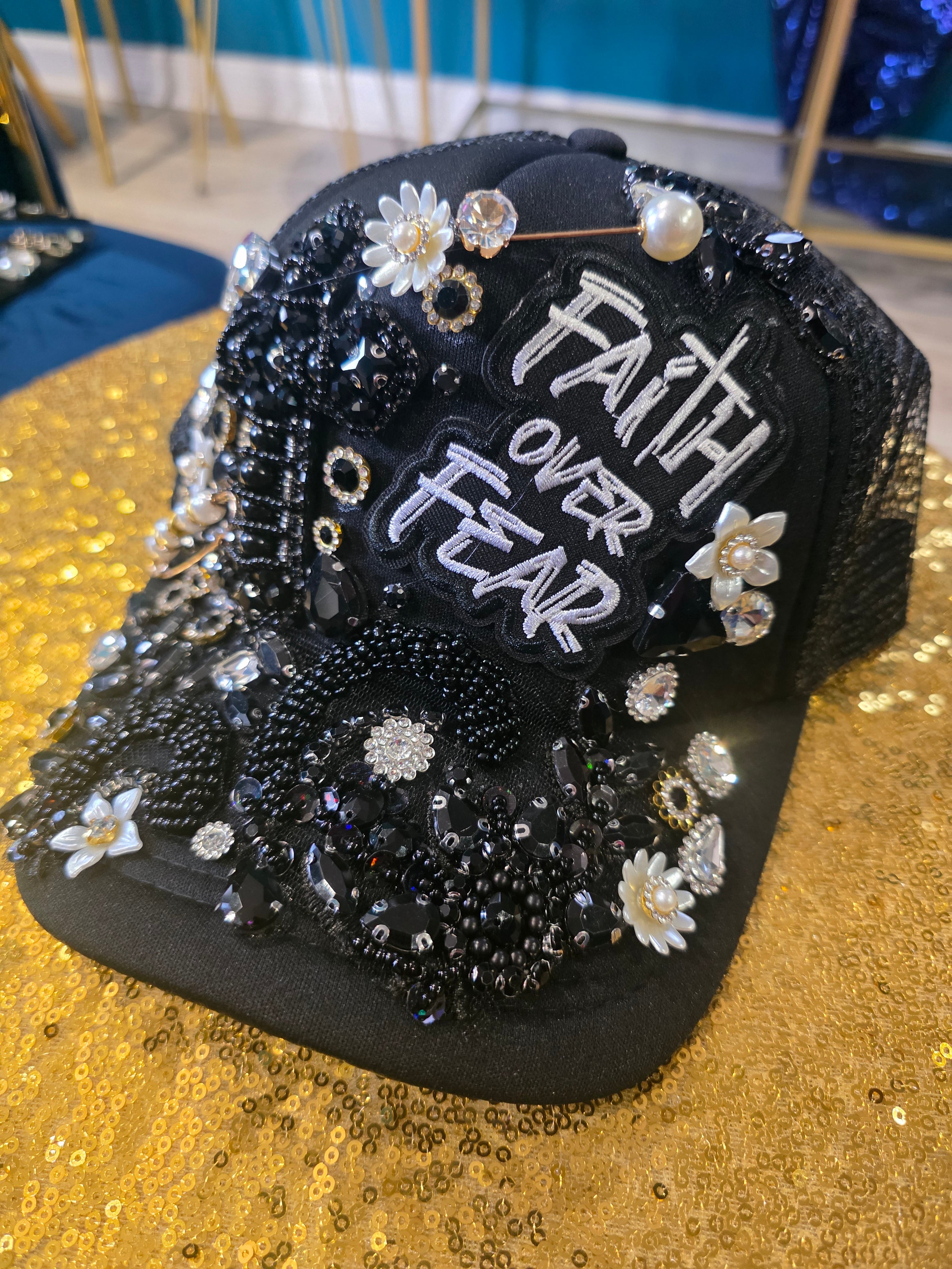 "Faith Over Fear" Custom Cap