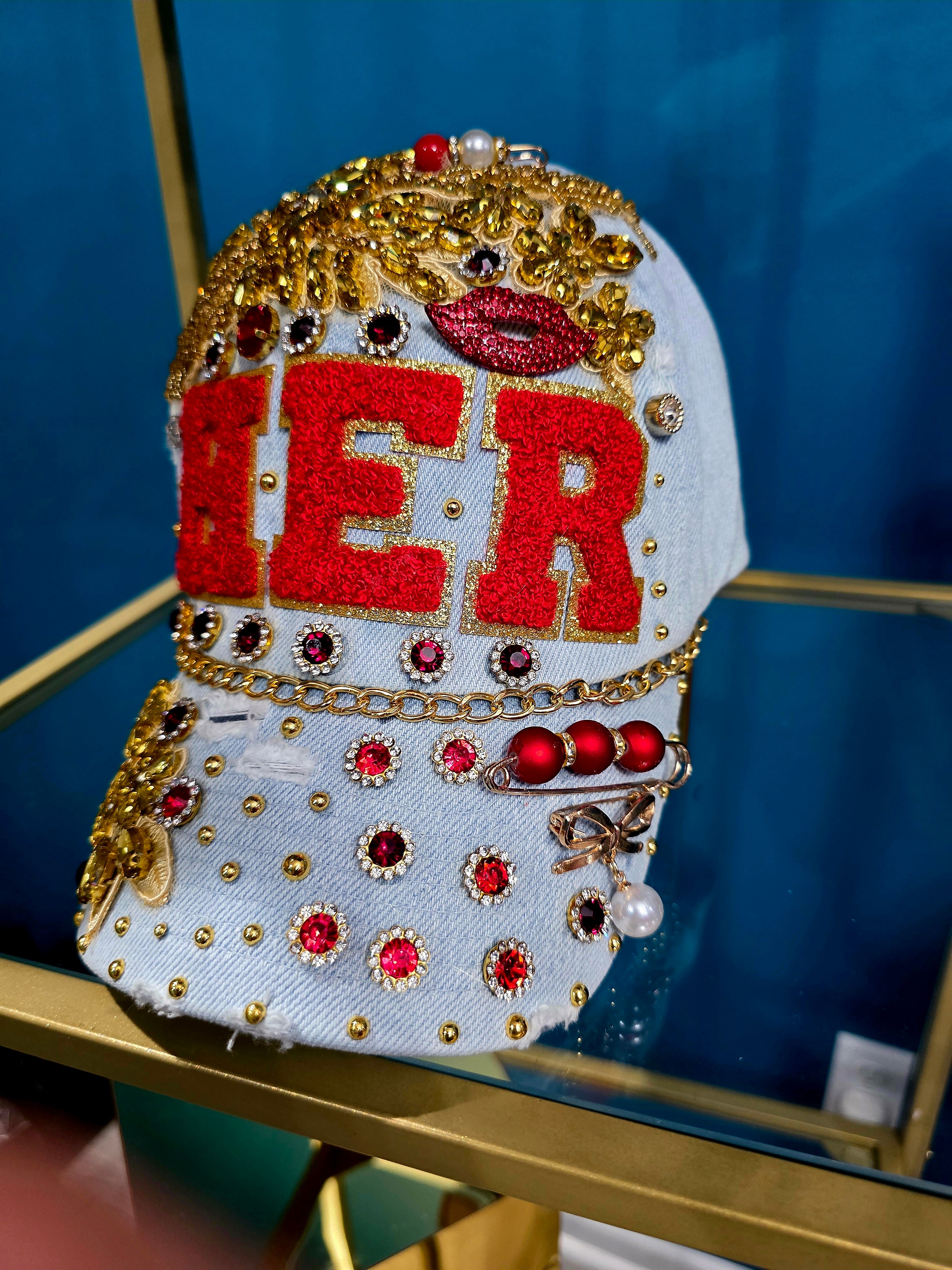 H.E.R. Denim Custom Cap