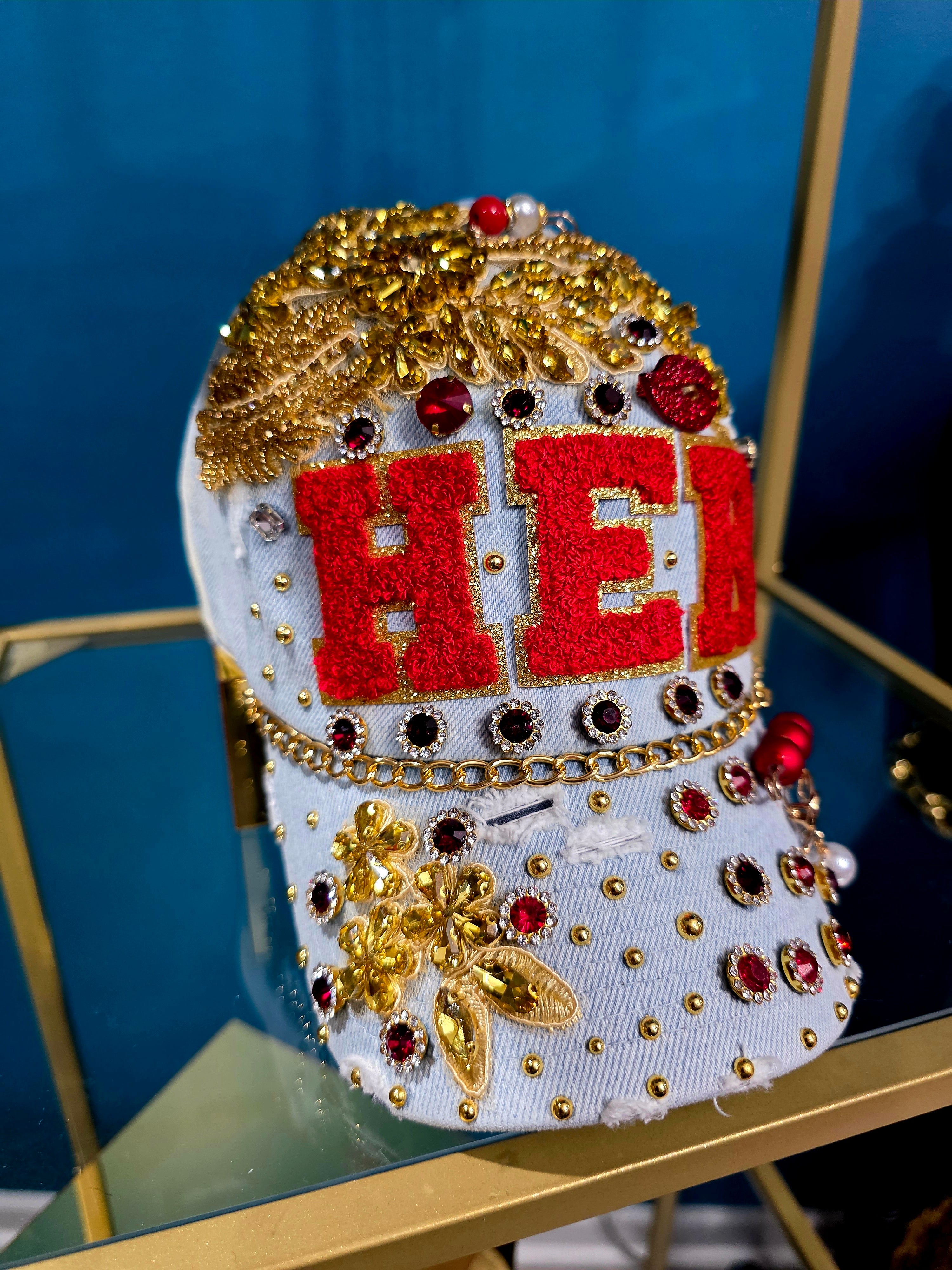 H.E.R. Denim Custom Cap