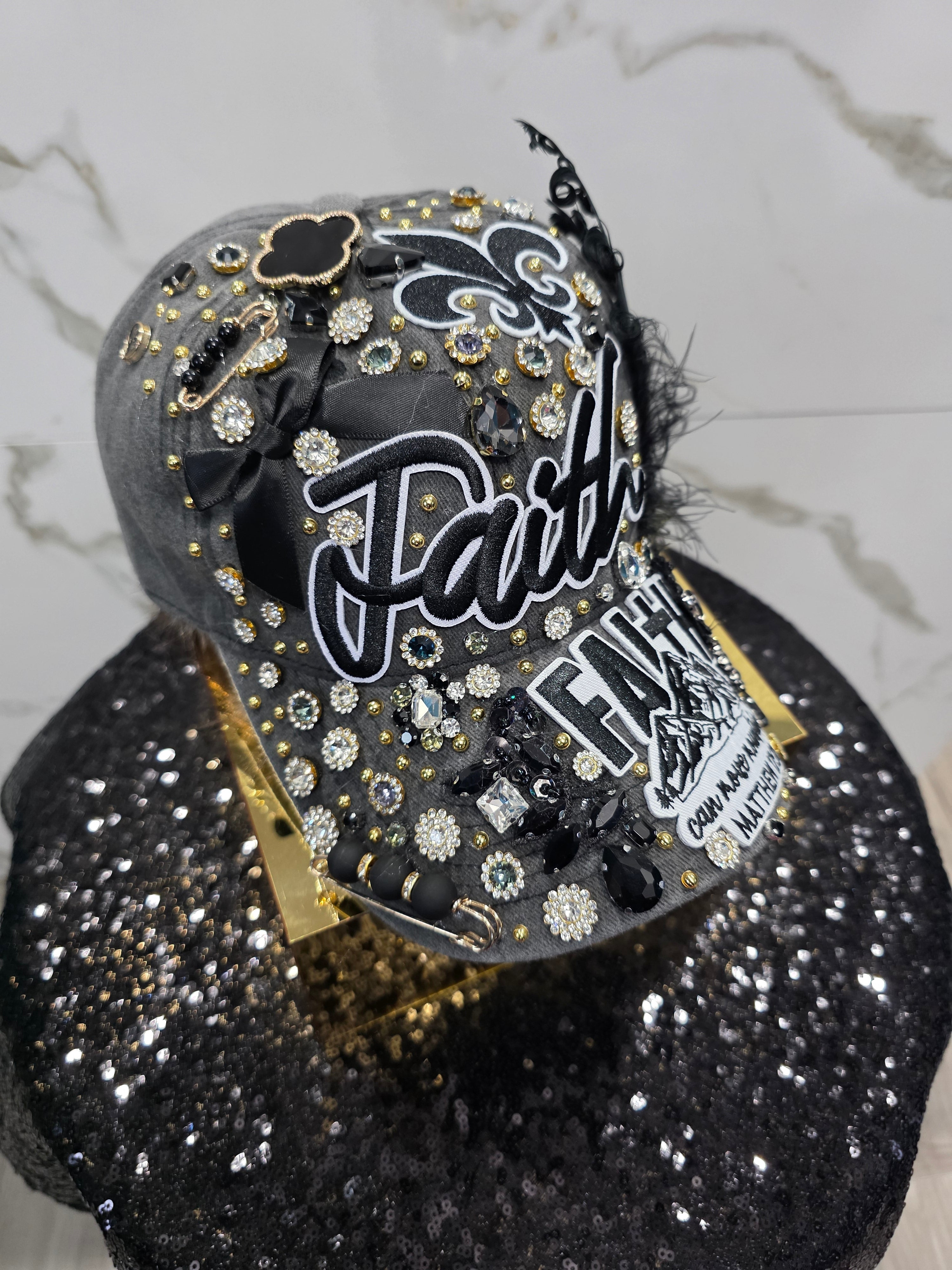 FAITH Dark Gray Denim JUNKIE CAP