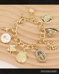 Hamsa Charm Link Bracelet