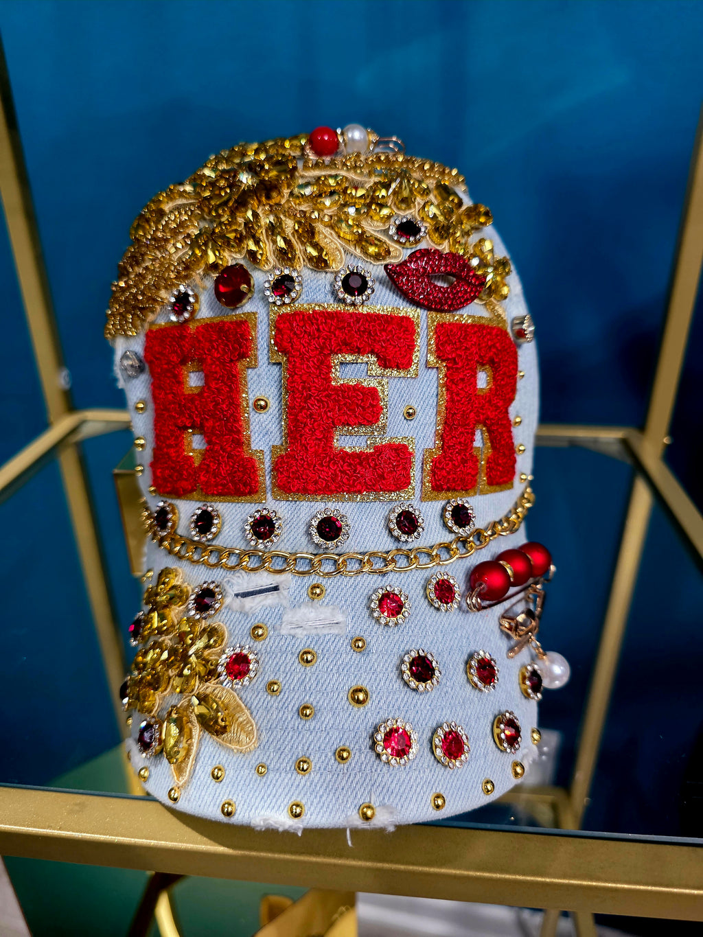 H.E.R. Denim Custom Cap
