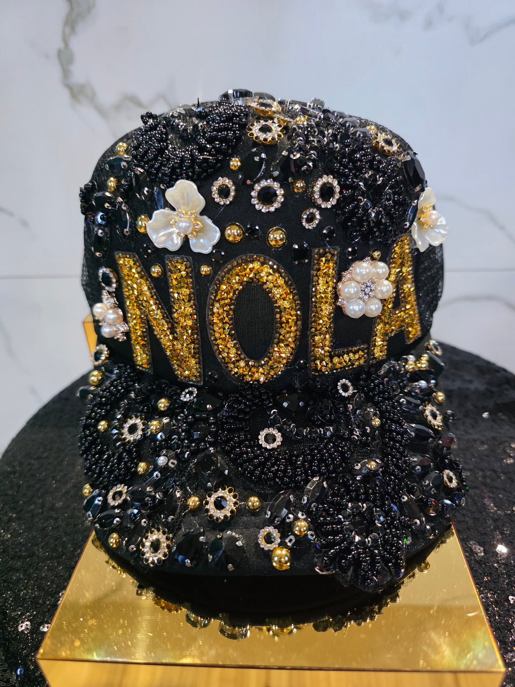 N.O.L.A. Junkie Custom Cap💛🖤