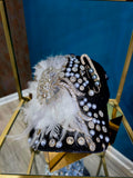 Custom Black Denim Charm Cap