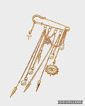 Gold Charm Brooch