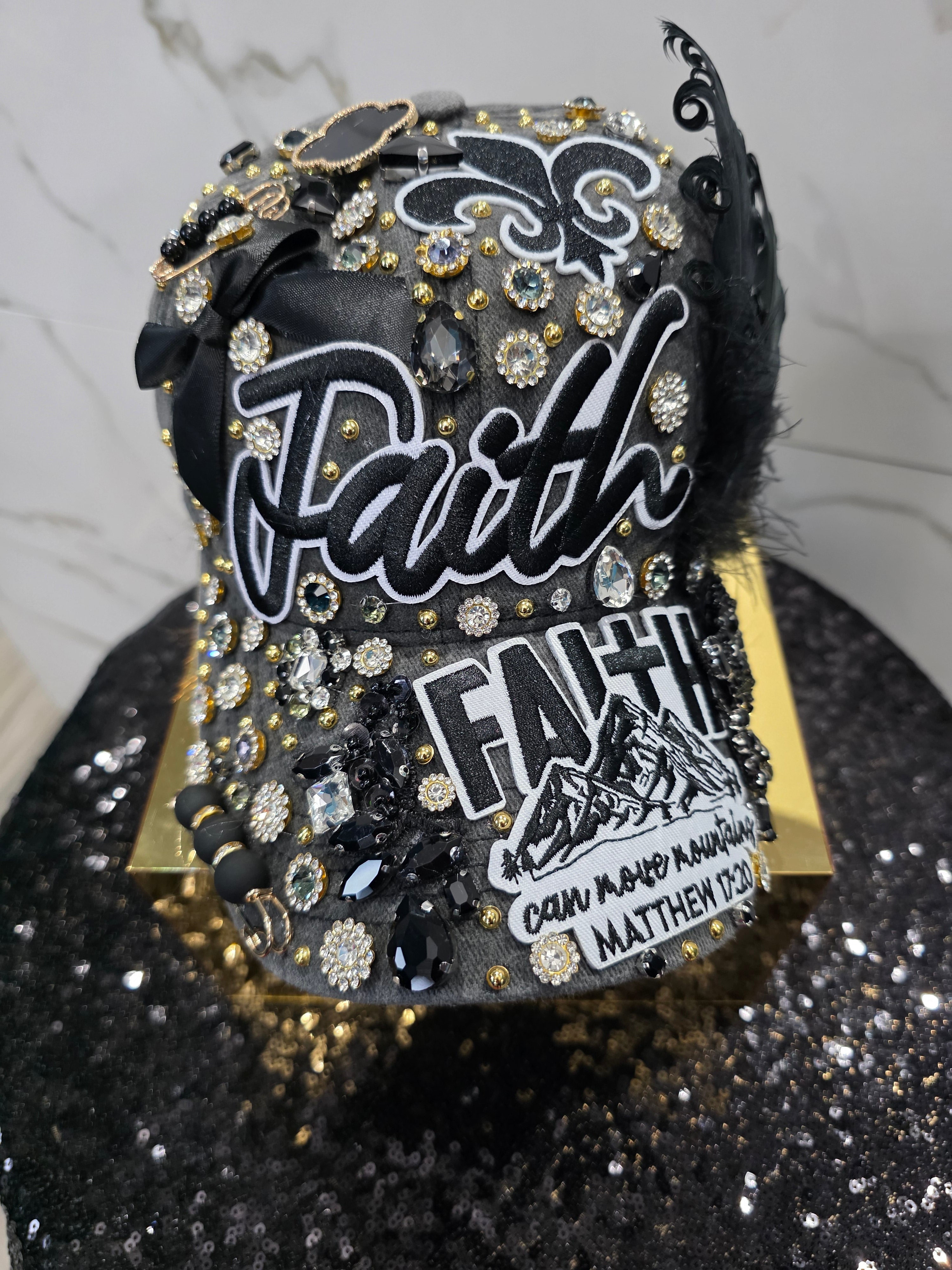 FAITH Dark Gray Denim JUNKIE CAP