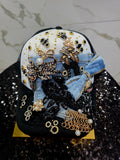 Lady Bug Rhinestone Charm Custom Cap