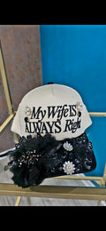 "My Wife Flowered Inspired Trucker Cap"