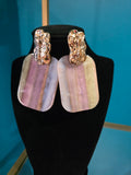 Hints of Pink Lacquer Earrings
