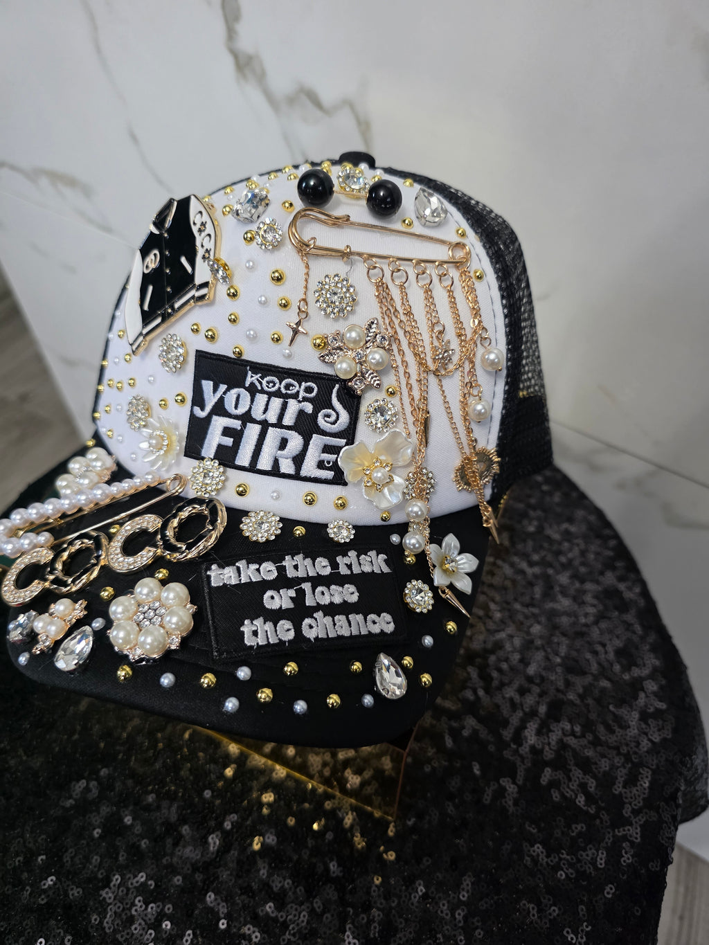 "Keep Your Fire Custom Cap"