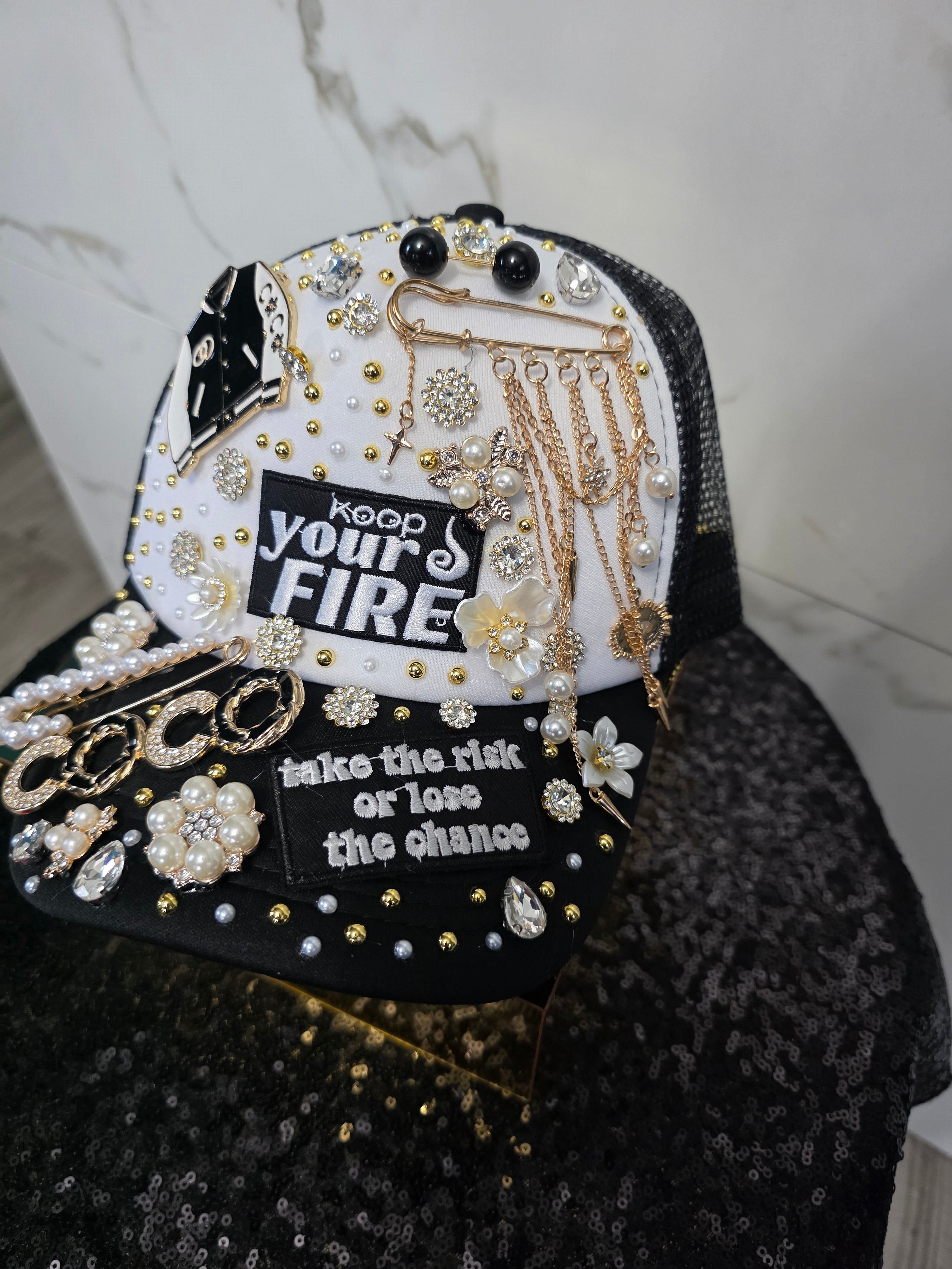 "Keep Your Fire Custom Cap"